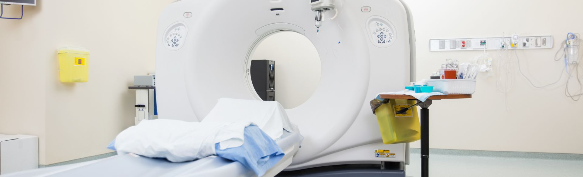A CT scan room